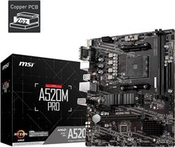 MOTHER AM4 DDR4 MSI A520M PRO DDR4 RAMX2 NVMEx1 DV
